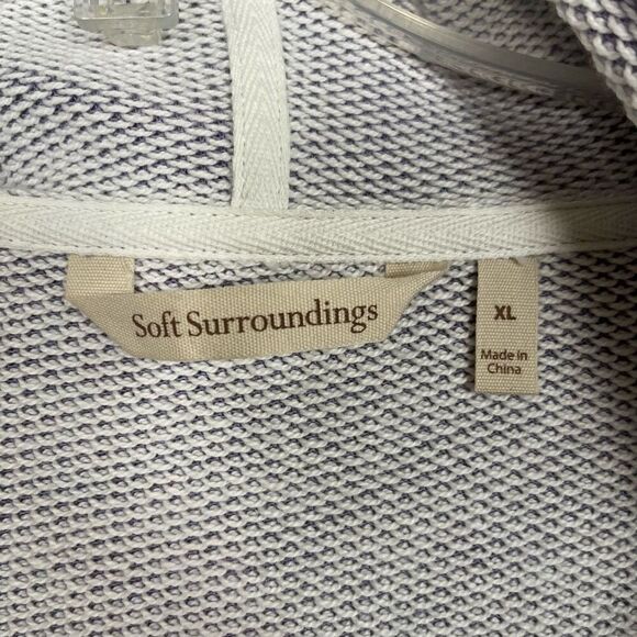 Soft Surroundings Beachy Pullover Womens XL French Terry Hoodie Cozy Casual Easy - Picture 6 of 10